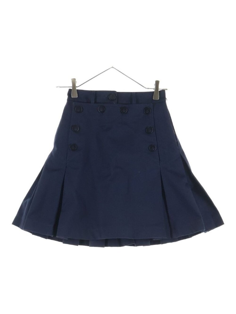 Dior Sailor Mini Skirt Lace-up Cotton Navy